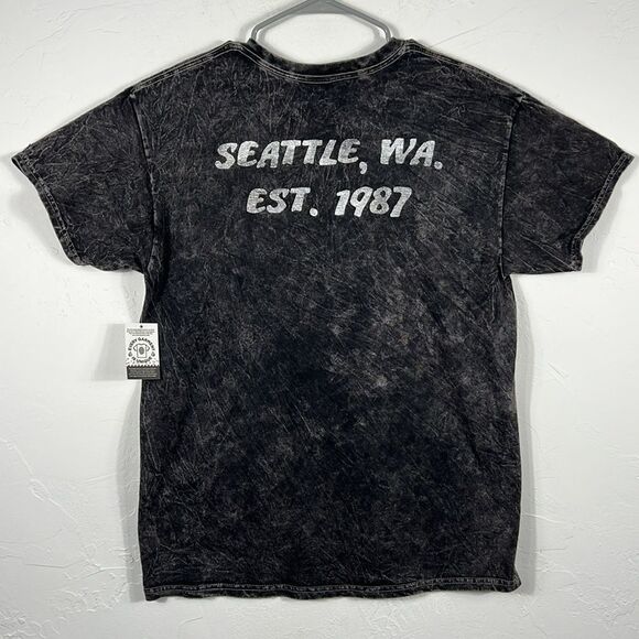 🔥🔥 “NWT” ALICE IN CHAINS Band Dirt Tour Concert Tee Black Acid Wash Sz Lg - NE - Picture 3 of 9